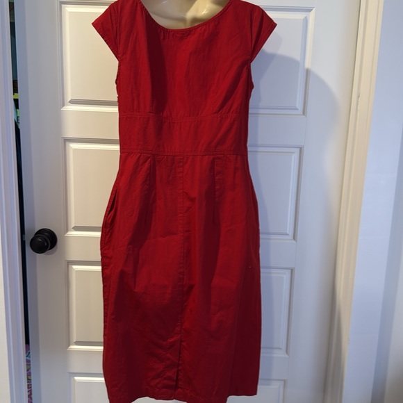 EShakti red cotton dress medium 10 - Picture 7 of 9